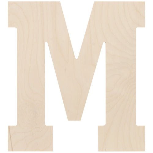 Baltic Birch Collegiate Font Letters & Numbers 13"