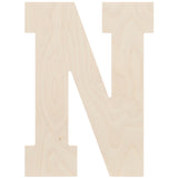 Baltic Birch Collegiate Font Letters & Numbers 13"