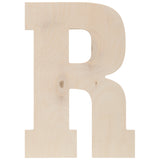 Baltic Birch Collegiate Font Letters & Numbers 13"