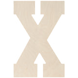 Baltic Birch Collegiate Font Letters & Numbers 13"