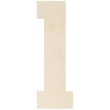 Baltic Birch Collegiate Font Letters & Numbers 13"