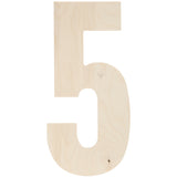 Baltic Birch Collegiate Font Letters & Numbers 13"