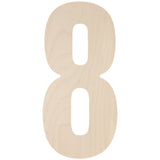 Baltic Birch Collegiate Font Letters & Numbers 13"
