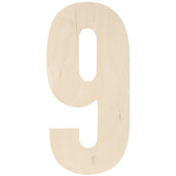Baltic Birch Collegiate Font Letters & Numbers 13"