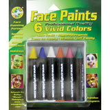 Face Paint Jumbo Crayons 6/Pkg