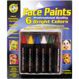 Face Paint Jumbo Crayons 6/Pkg