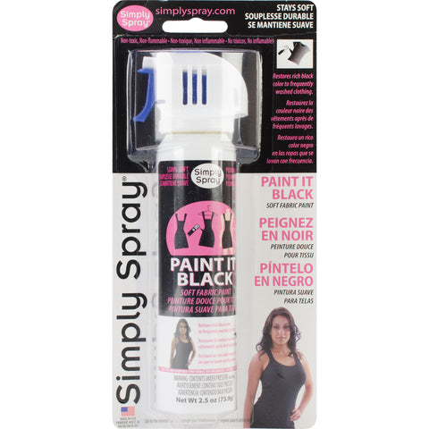 Paint It Black Spray Fabric Paint 2.5oz