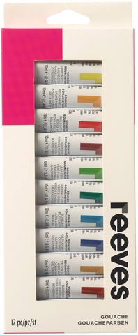 Reeves Gouache Colour 10ml 12/Pkg