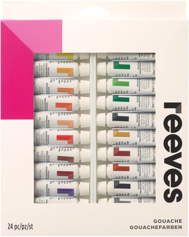 Reeves Gouache Colour 10ml 24/Pkg