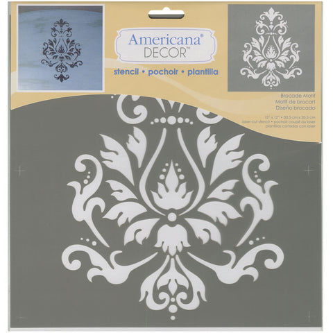 Americana Decor Stencil 12"X12"