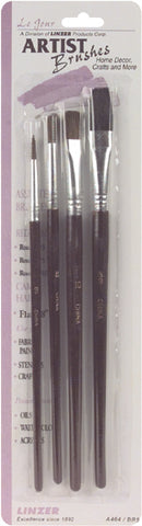 Red Sable & Camel Hair Artist Brush Set