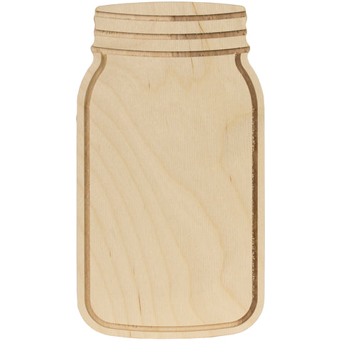 Baltic Birch Mason Jar Shape