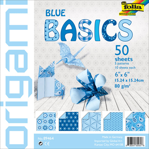 Folia Basics Origami Paper 6"X6" 50/Pkg