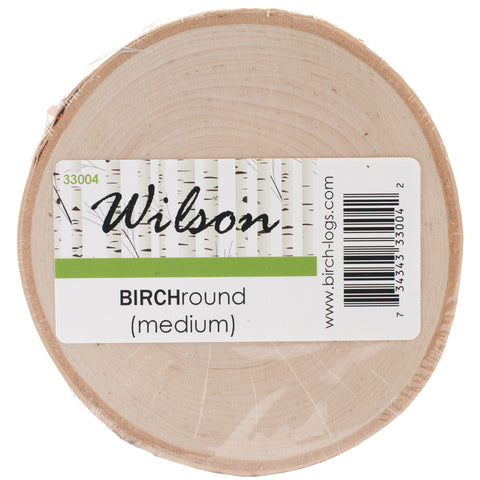 Natural White Birch Rounds Medium