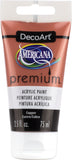 Americana Premium Acrylic Metallic Paint Tube 2.5oz