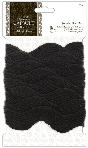 Papermania Midnight Blush Jumbo Ric Rac 1"X2m