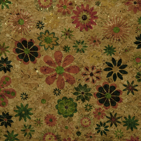 Belagio Packaged Cork Fabric Multi-Colored Print 18"X15"
