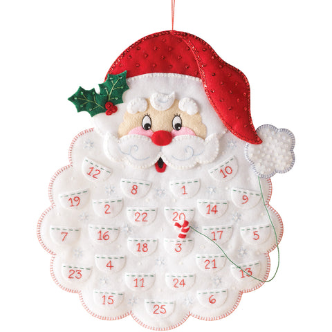 Bucilla Advent Calendar Felt Applique Kit 14.5"X18"