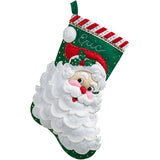 Bucilla Felt Stocking Applique Kit 18" Long