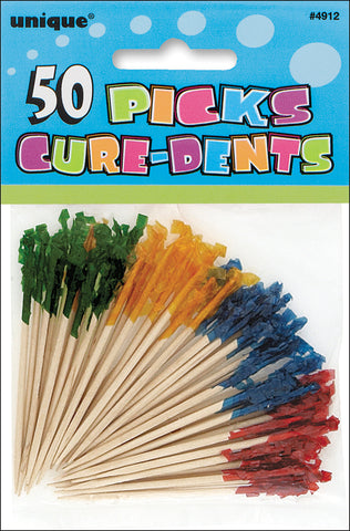 Frilled Picks 2.5" 50/Pkg