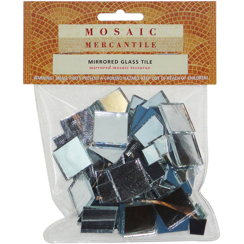 Mirrored Glass Tiles 100/Pkg