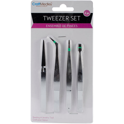 Tweezers 4/Pkg