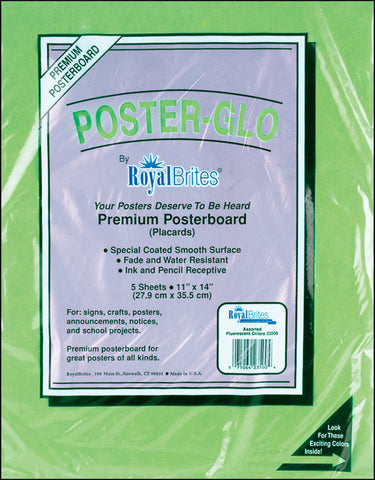 Royal Brites Posterboard 11"X14" 5/Pkg