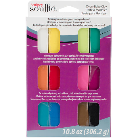 Sculpey Souffle Multipack .9oz 12/Pkg