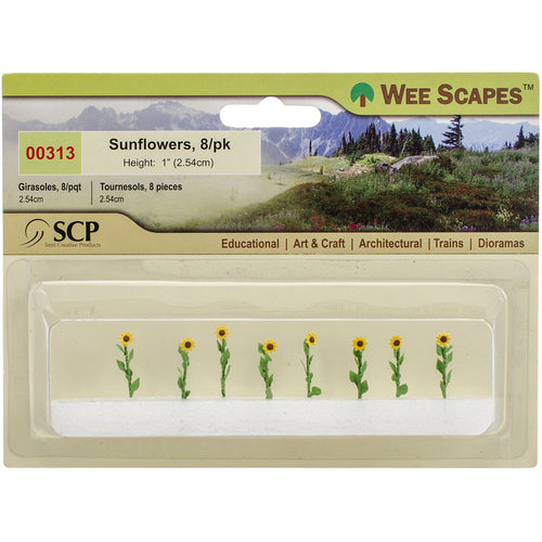 Sunflowers 1" 8/Pkg