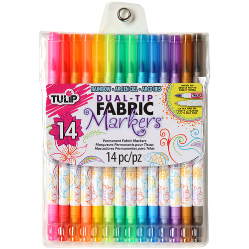 Tulip Dual-Tip Fabric Marker Set 14pc