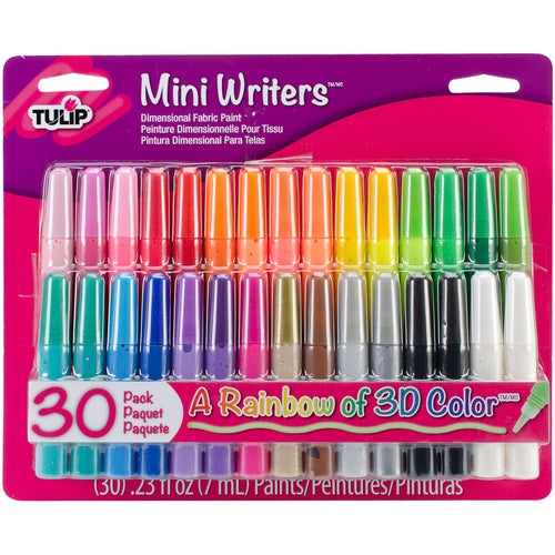 Tulip Dimensional Fabric Paint Set .23oz 30/Pkg