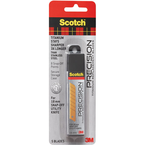 Scotch Utility Knife Refill Blades 5/Pkg