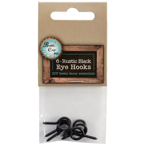 Black Eye Hooks .875" 6/Pkg