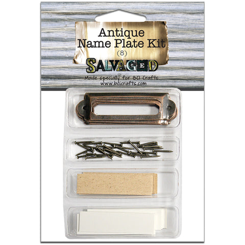 Antique Name Plate Kit 8/Pkg