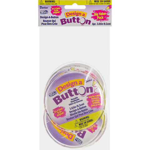 Design-A-Button 3.625" 6/Pkg