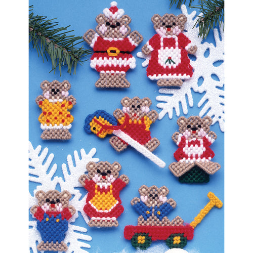 Design Works Plastic Canvas Ornament Kit 3" Set of 8