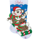 Design Works Felt Stocking Applique Kit 18" Long