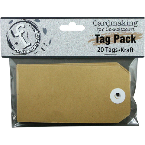 Fundamentals Rectangle Tags 20/Pkg