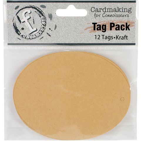 Fundamentals Oval Tags 12/Pkg