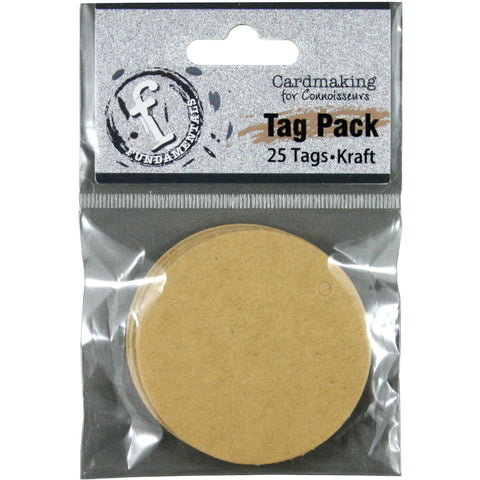 Fundamentals Circle Tags 25/Pkg