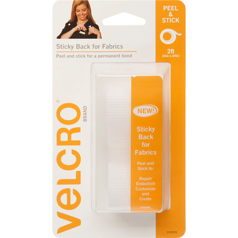 VELCRO(R) Brand Sticky Back For Fabric Tape .75"X24"