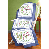 Janlynn Stamped Cross Stitch Quilt Blocks 18"X18" 6/Pkg