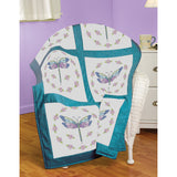 Janlynn Stamped Cross Stitch Quilt Blocks 18"X18" 6/Pkg