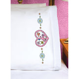 Janlynn Stamped Cross Stitch Pillowcase Pair 20"X30"