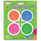 Finger Paint Tubs .7oz 4/Pkg