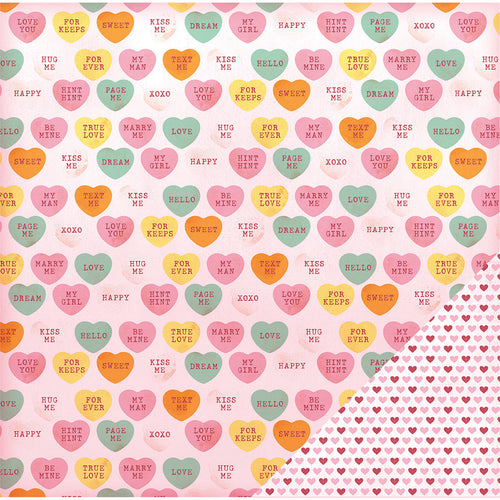 American Crafts Valentine Double-Sided Cardstock 12"X12"