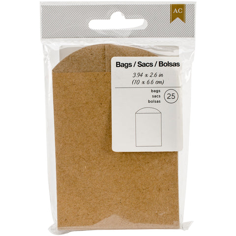 American Crafts Mini Bags 3.94"X2.6" 25/Pkg
