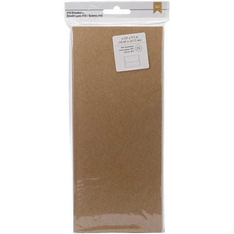 American Crafts #10 Envelopes (4.125"X9.5") 25/Pkg