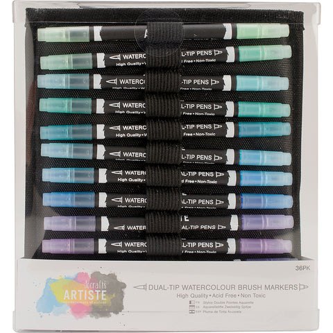 Artiste Watercolor Dual Tip Markers 36/Pkg