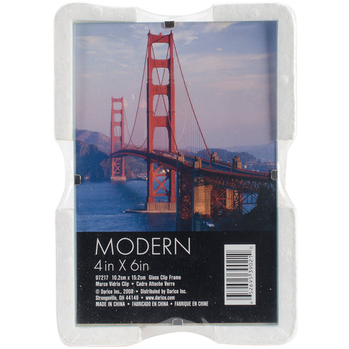 Glass Clip Photo Frame 4"X6"